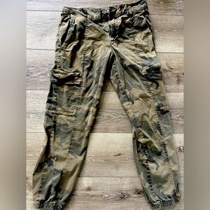 Sanctuary Men's Olive and Brown Cargo Pants